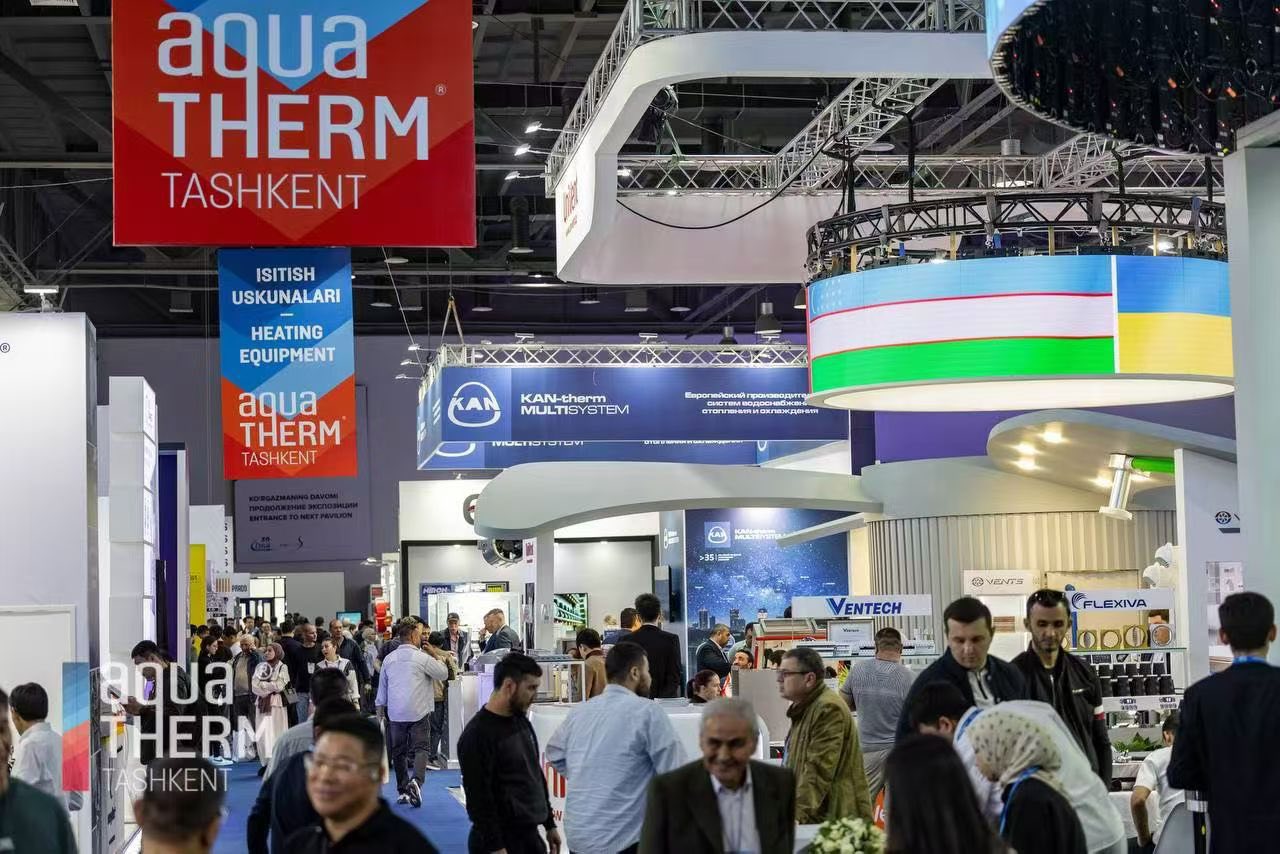 Exposição de climatização Aquatherm Tashkent no Uzbequistão